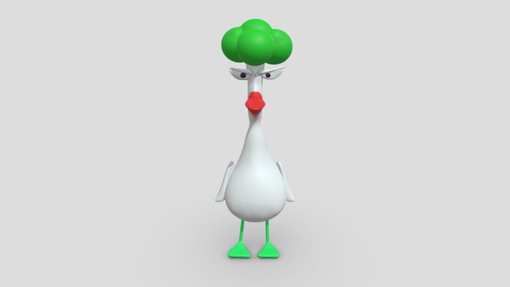 Evil (Aunt Duck Broccoli) 3D Model