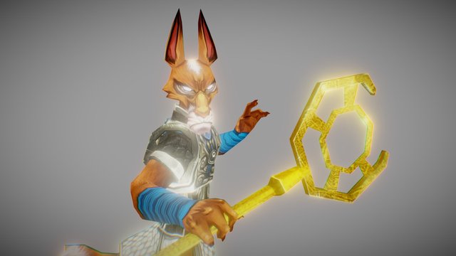 Kitsune_Dragon Ninjas Game 3D Model