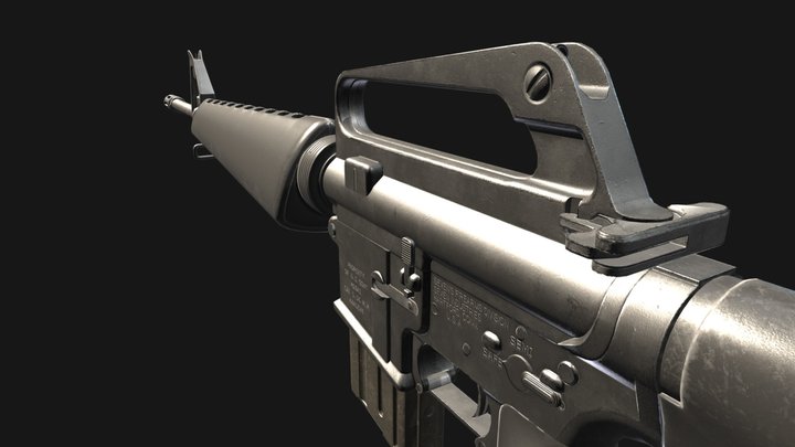 M16A1 3D Model