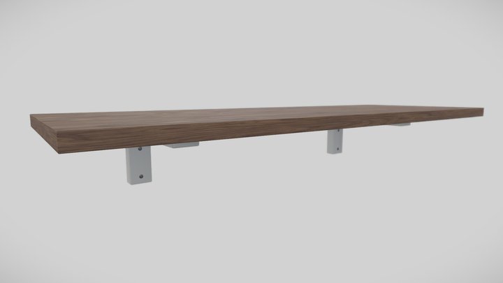 [FREE] Wooden Shelf 4K PBR Game-Ready 3D Model