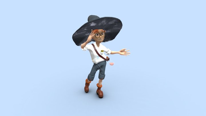 MerlinPosed _KNB217 3D Model