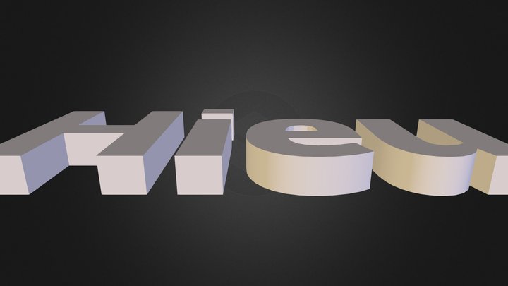 Hieu Name 3D Model