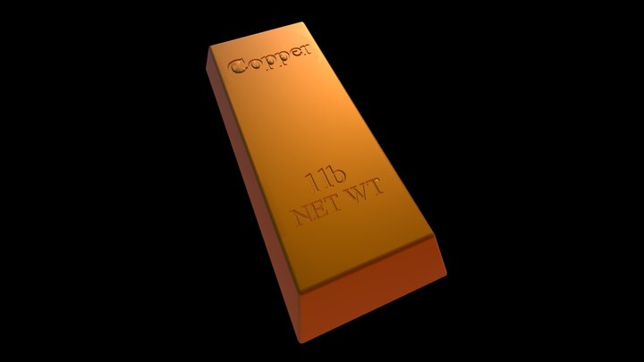 Copper Bar Top 3D Model