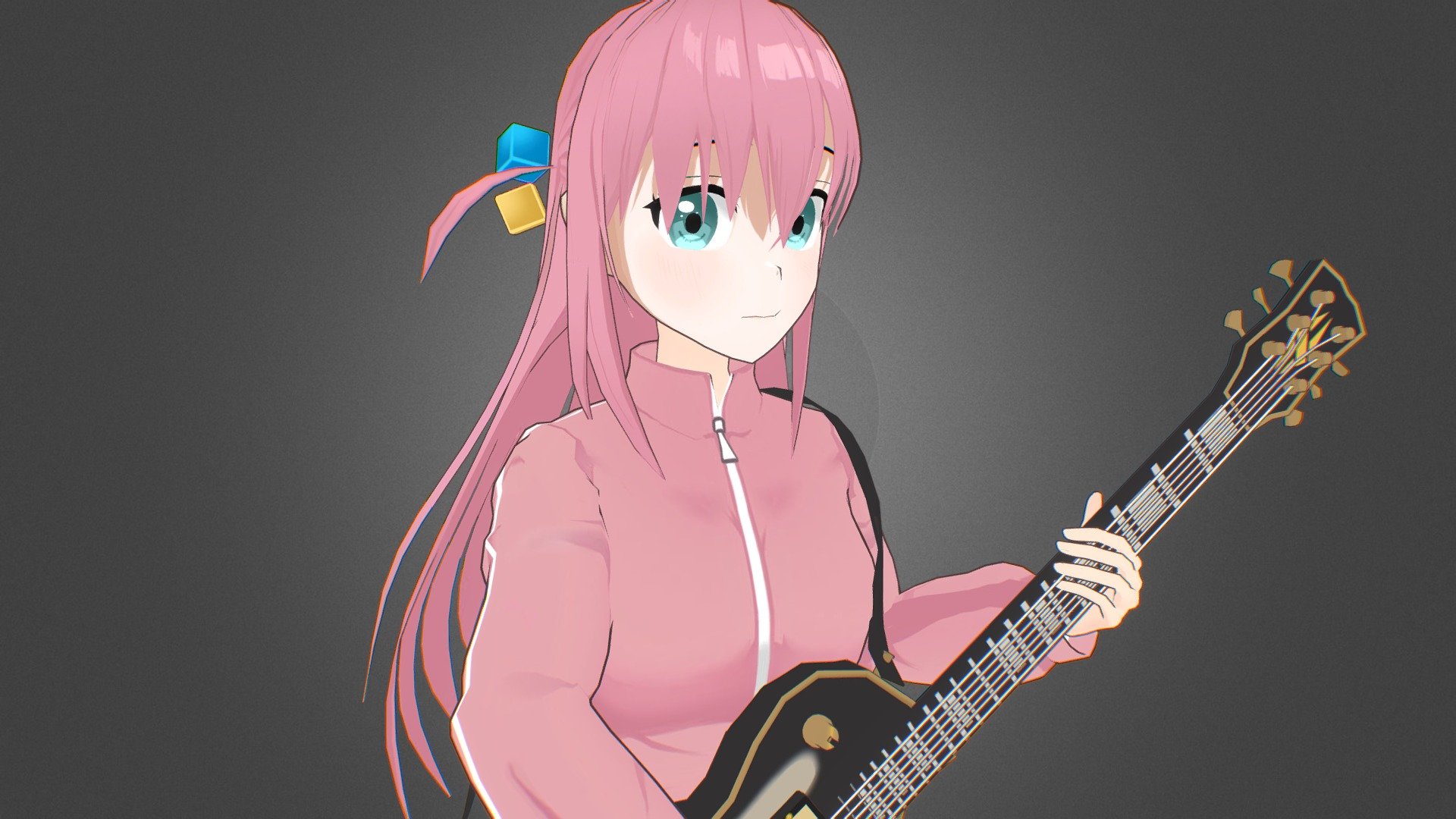 FanArt of Hitori Gotoh from Bocchi The Rock! - Finished Projects - Blender  Artists Community