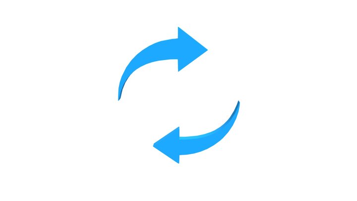 Reload Rotate Icons Refresh Loop Circular Symbol – Free 3D Model STL