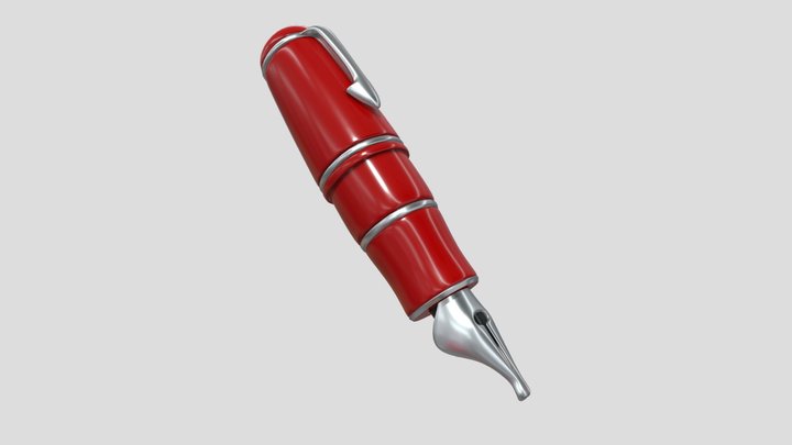 Fountain Pen 3D Model