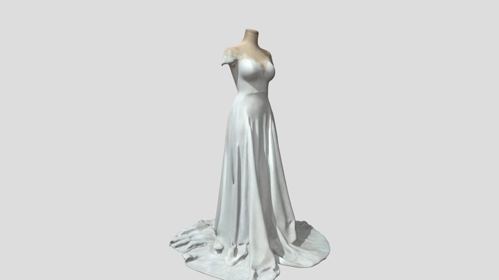 Wedding Dress 2 – Modello 3D gratuito STL