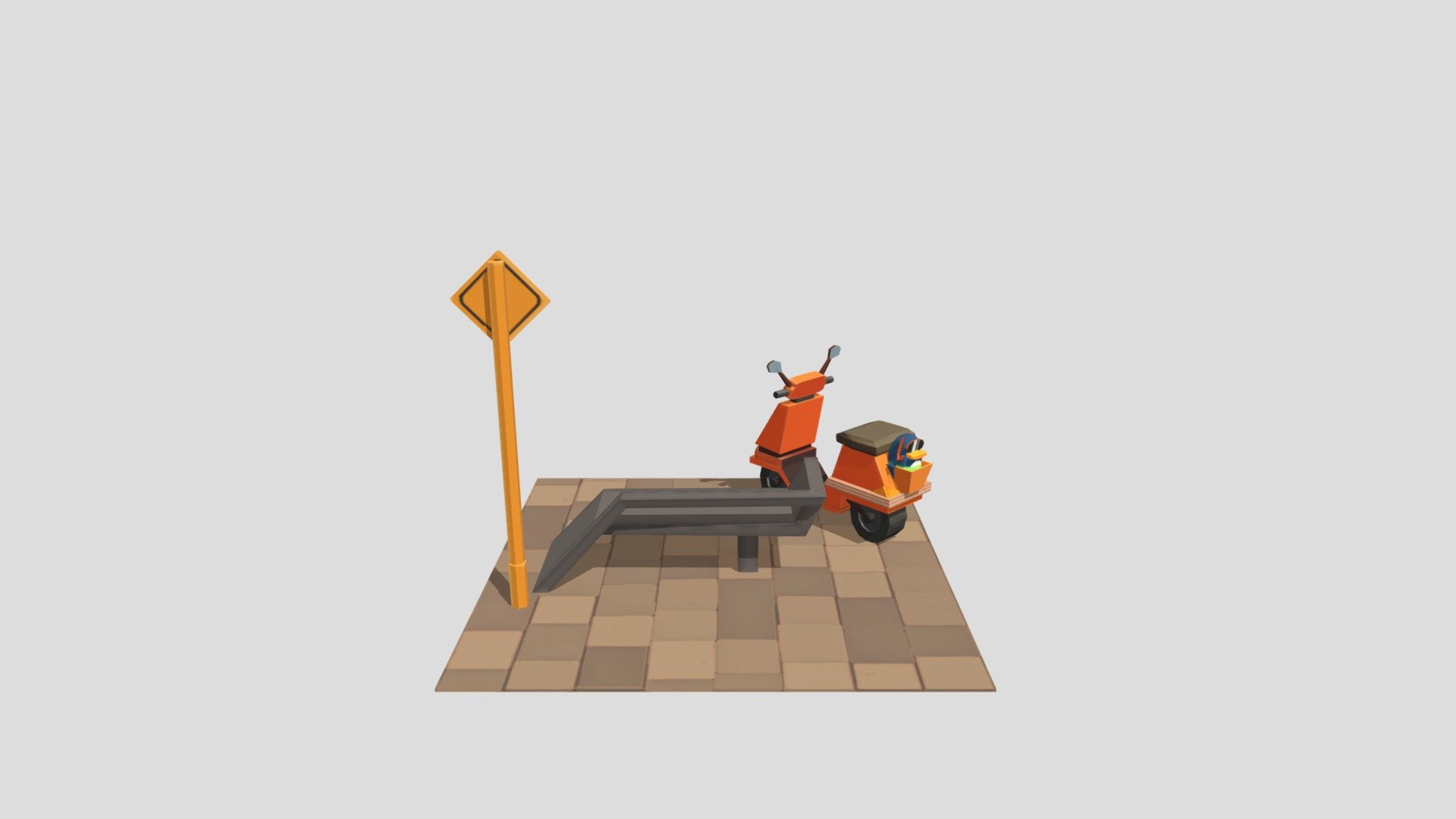 Polo_on_scooter_bench_ramp_sketchfab - 3D model by ncve [b46859b ...