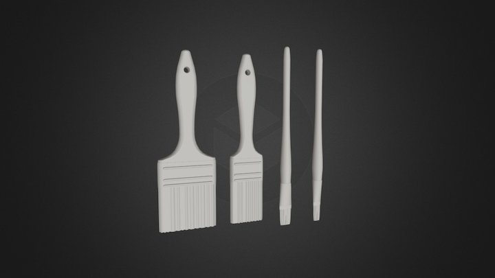 Brush Set 3D Model