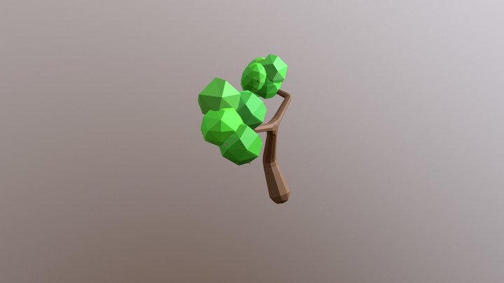 Simple Low poly Tree 3D Model