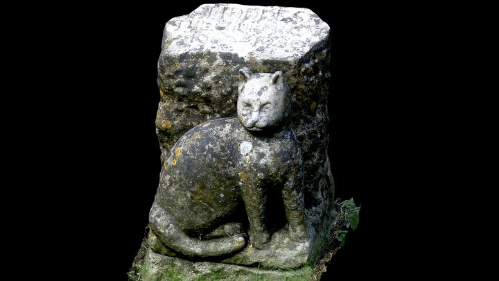 Tiddles the Church Cat grave, St Mary's Fairford 3D Model