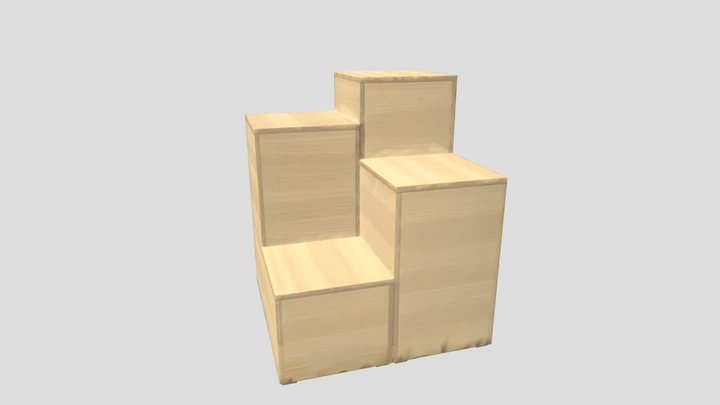Museum_Pedestal_Quad_Wood_obj – Modelo 3D gratuito STL