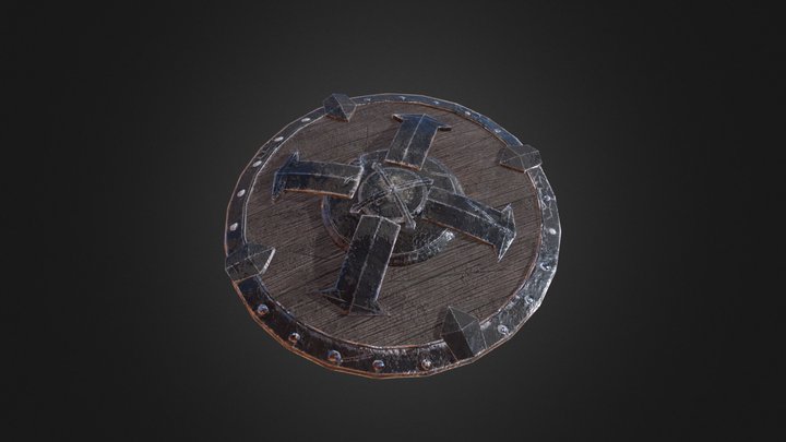 TES: Blades Iron Shield 3D Model