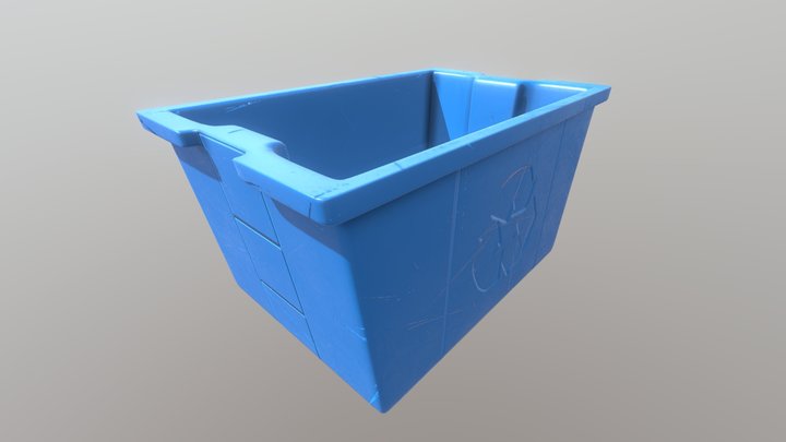 Recycling plastic crate 3D Model