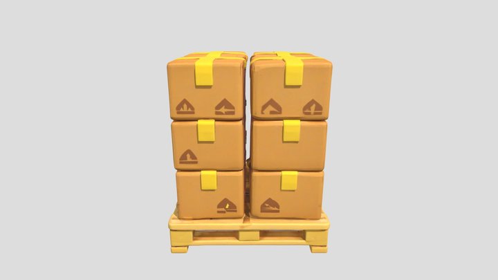 Stacked Shipment 3D Model