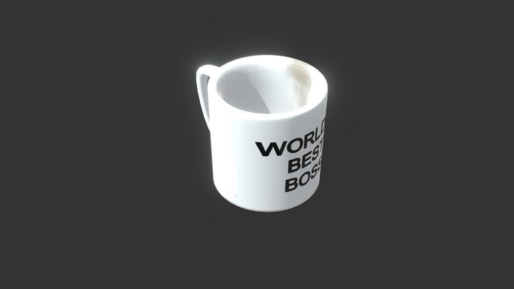 World's Best Boss Mug 3D Model