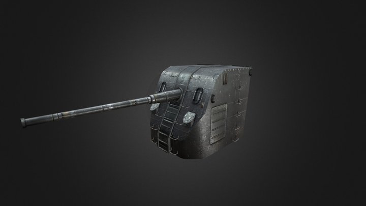 Gun Mount B34 3D Model