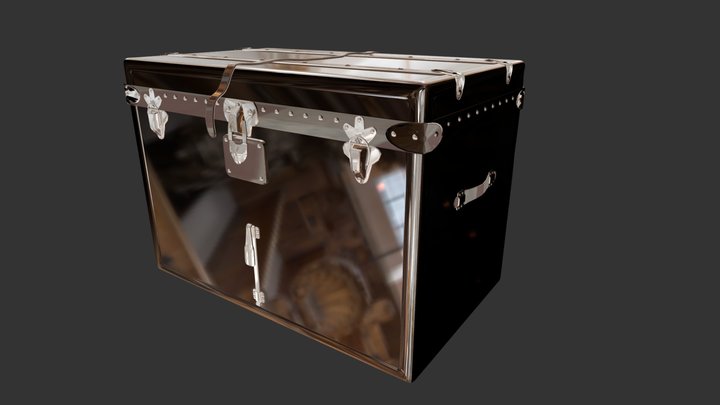 Antique Louis Vuitton Luggage 3D Model