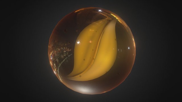 Cat's Eye Marble 3D Model