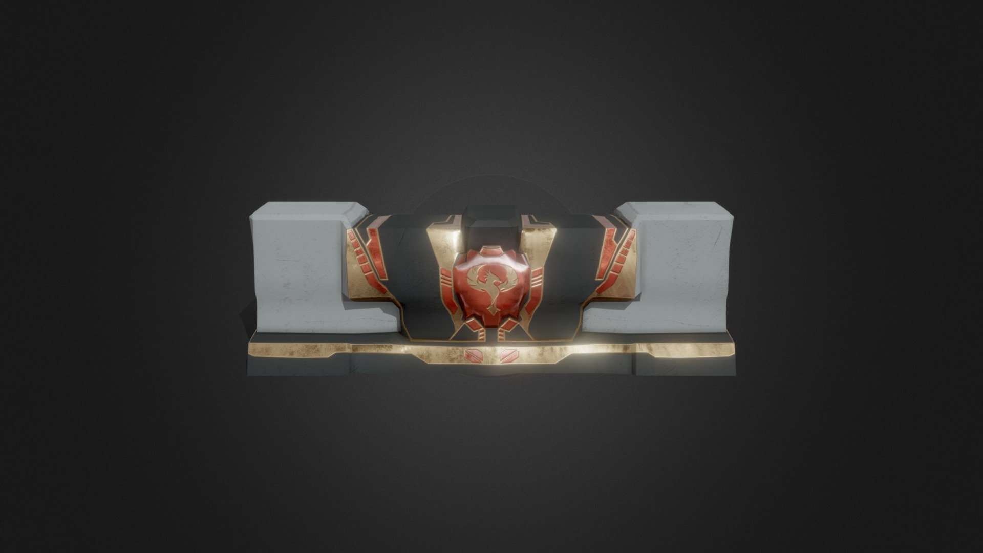 Low Wall A — Sketchfab embed 3D viewer