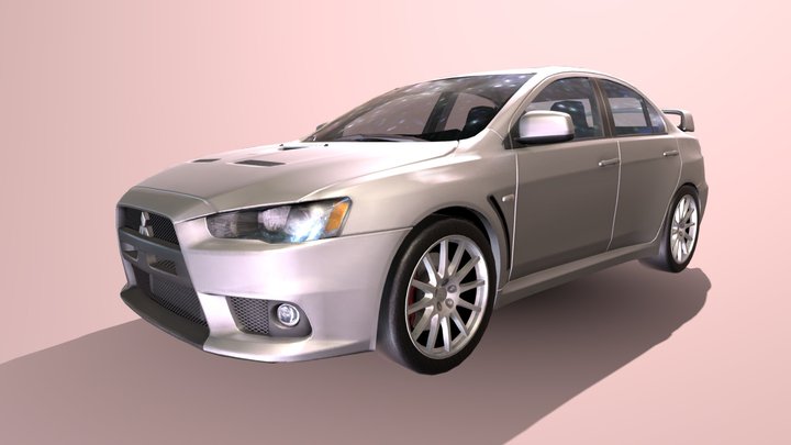 Asphalt 8 - Mitsubishi Lancer Evolution X 3D Model