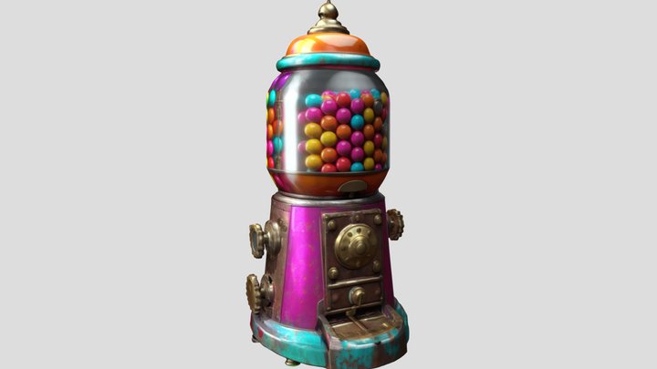 Chromasphere Dispenser- gumball machine – Modèle 3D gratuit STL