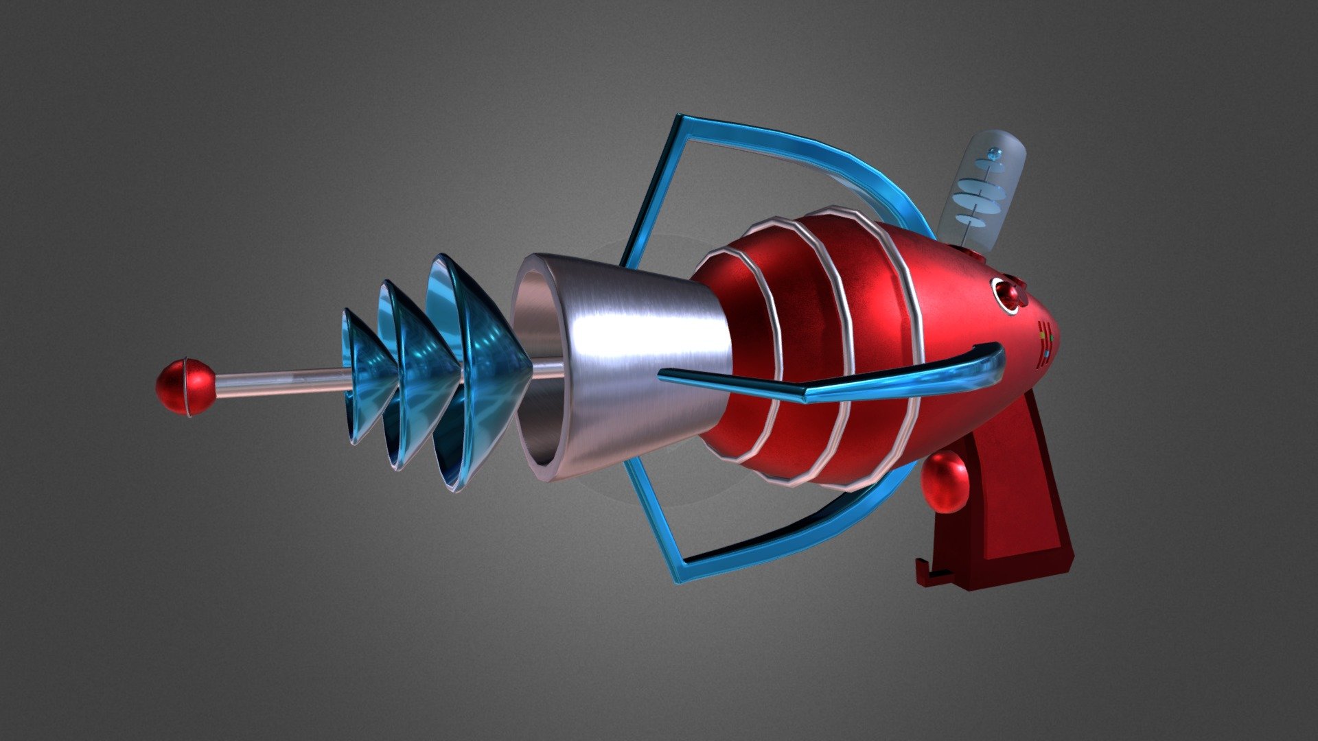 Retro Space Ray Gun 3D model by aylinaurora [b470013] Sketchfab