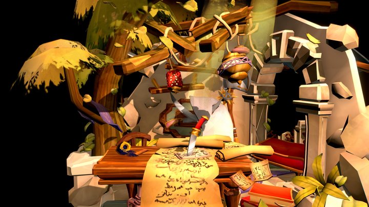 DAE crib - The Shadow Among Ruins 3D Model