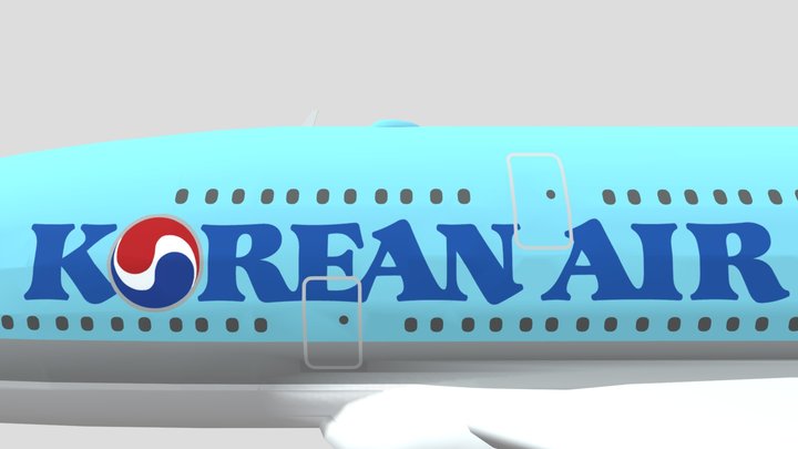 Korean-Air-a380 3D Model