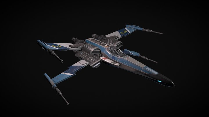 X-Wing T85 3D Model