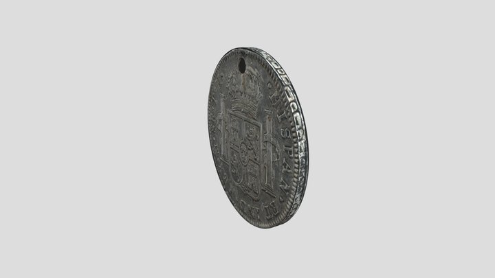 Moneda 2 3D Model