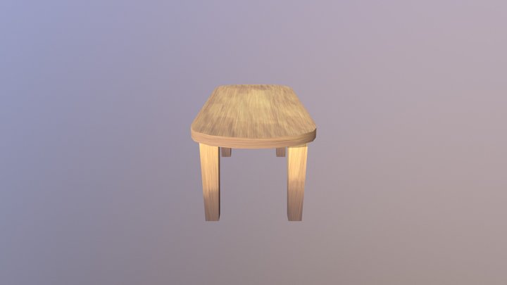 Table (Oblong) 3D Model