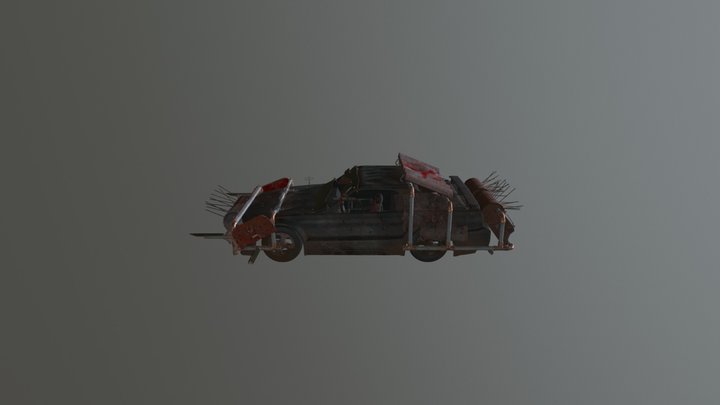 Post Apocalyptic Car 3 3D Model