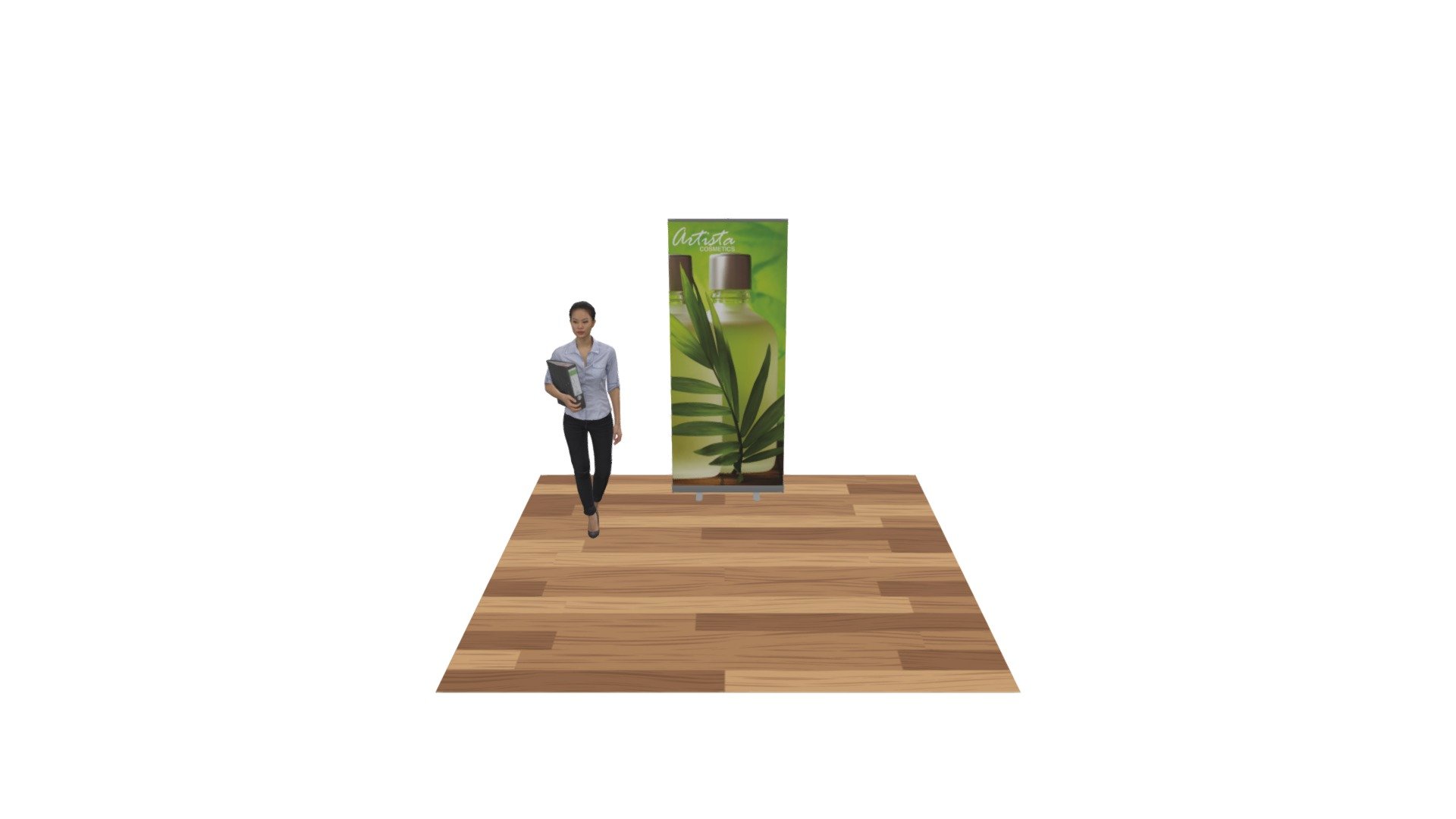Econo Roll 33.5" Retractable Display