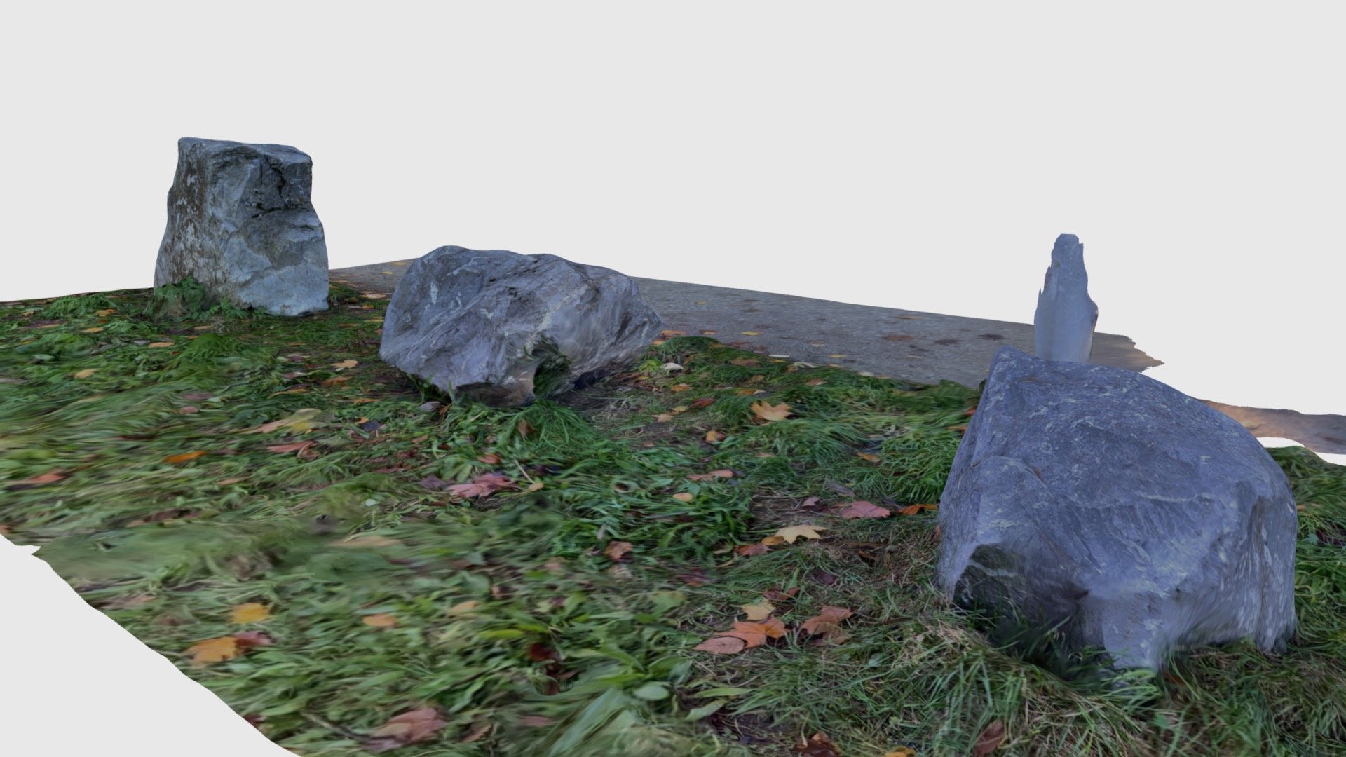 Stones in park