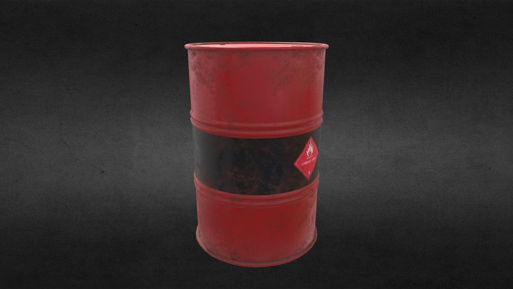 Fuel barrel 3D Model