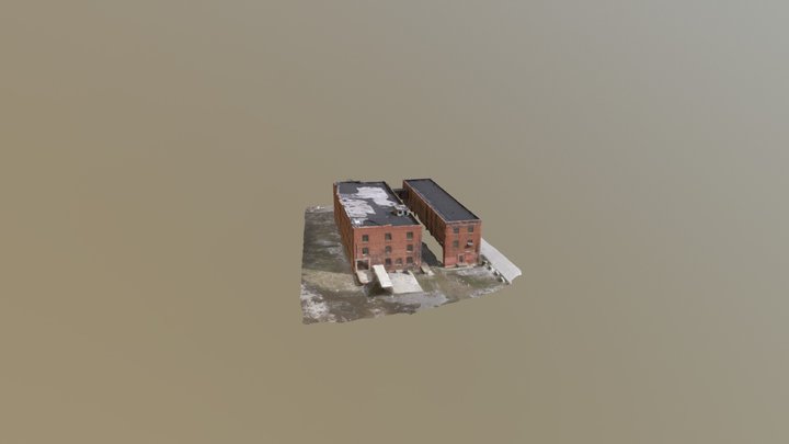 Abandoned Building Simplified 3d Mesh 3D Model