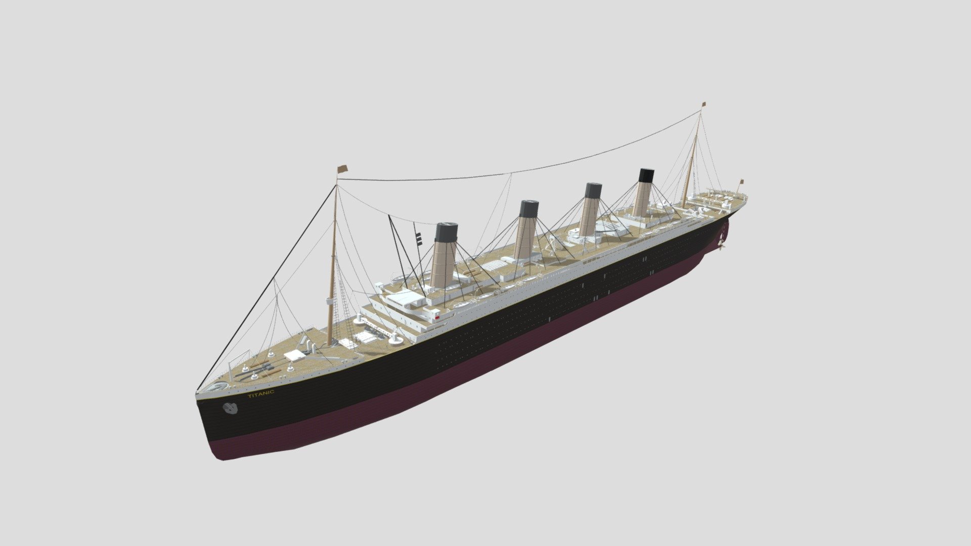 Le Titanic - Download Free 3D model by Visactu (@visactu3D) [b4782e1 ...