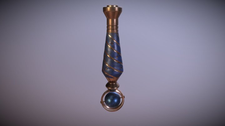 Celestial Wand Handle 3D Model