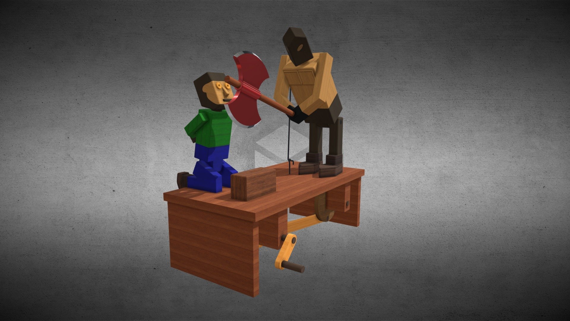 Don't lose your head! Wooden Toy