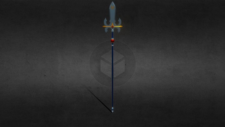 Erza Scarlet’s Ravelt Spear – Fairy Tail 3D Model