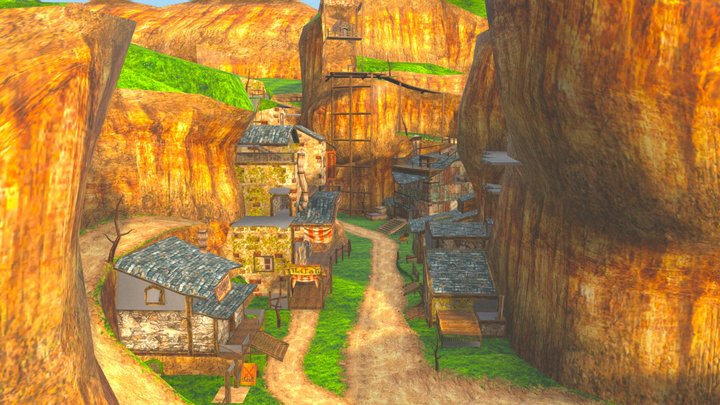 Mountain village – Modelo 3D gratuito STL