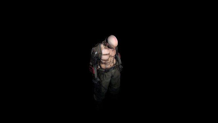 Cyborg 3D Model