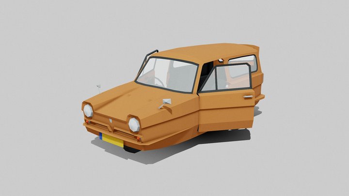 1972 Reliant Supervan 3D Model