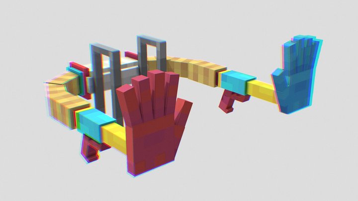 Grab Pack (Red Hand) 3D Model