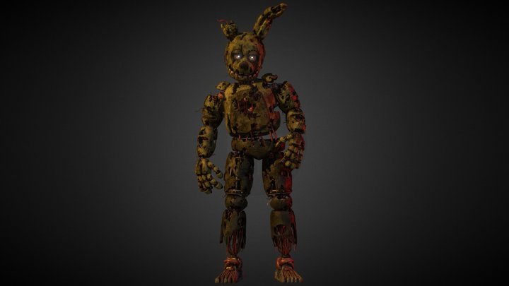 Springtrap Retext / /Model FBX-LowPoly Vers. 3D Model