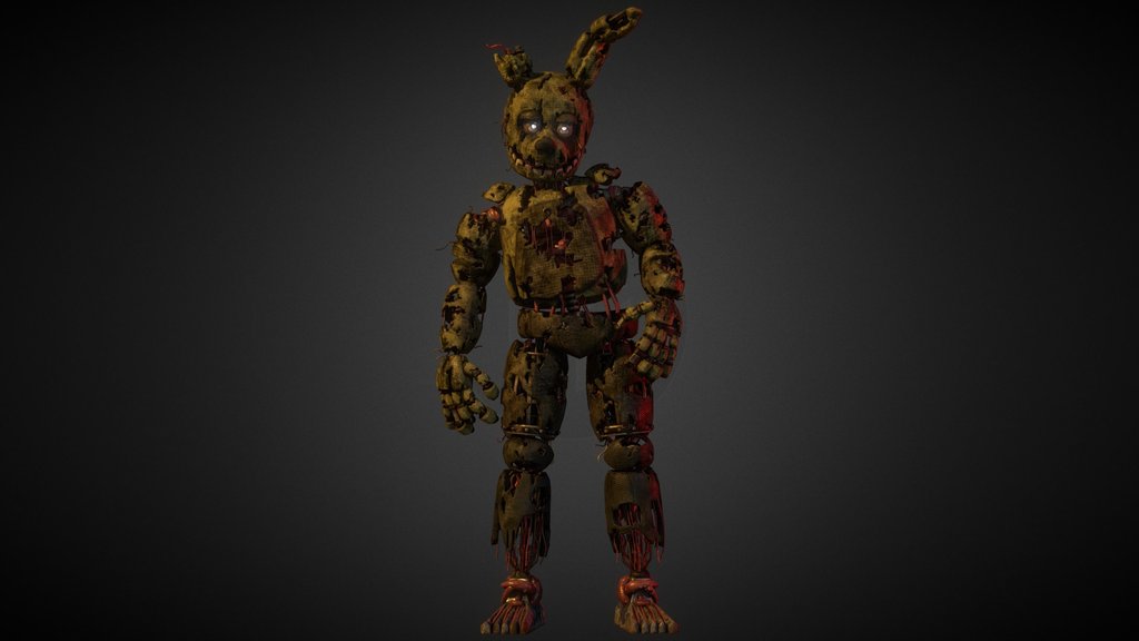 Springtrap Retext / /Model FBX-LowPoly Vers.