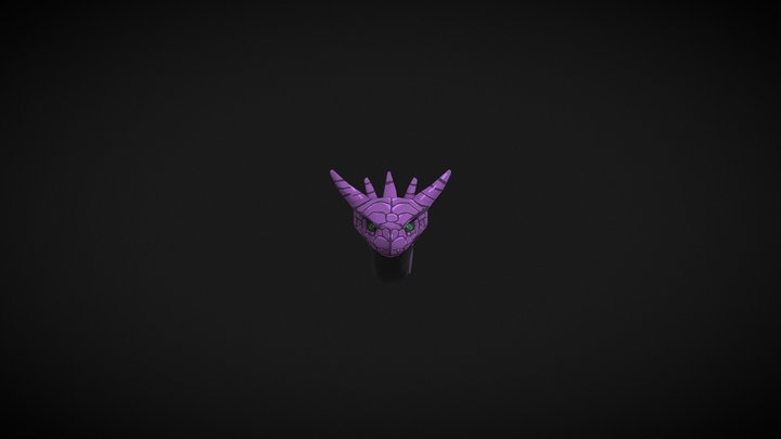 Manda snake Low poly 3D Model