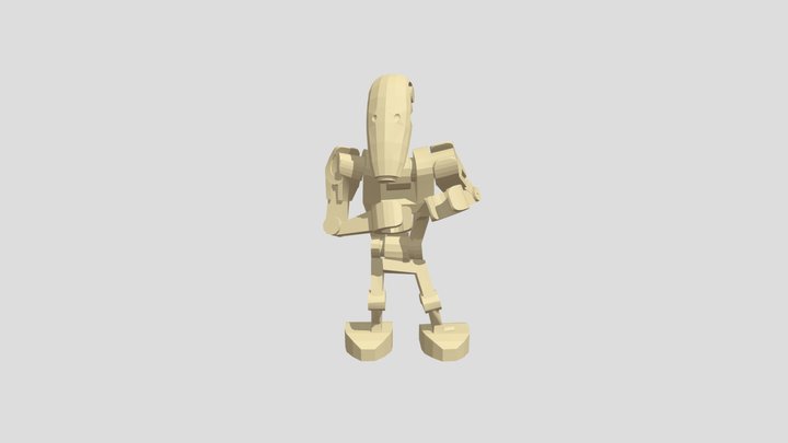 Battle Droid Dance 3D Model