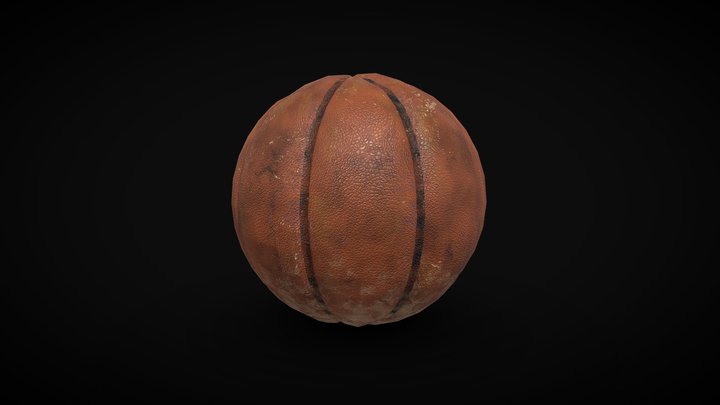 Weathered Basketball - Game-Worn 3D Model 3D Model